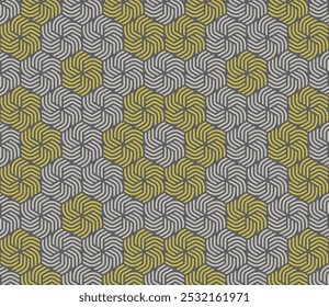 Vector geométrico tejido ondas textura sin costuras. Fondo de color crema.