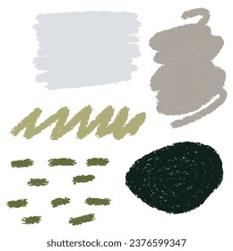 Vector geometric figures and objects. Abstract trendy banner.