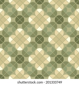 Vector geometric floral background, ornamental abstract seamless pattern.