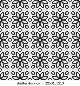 vector geometric flower shapes pattern background.