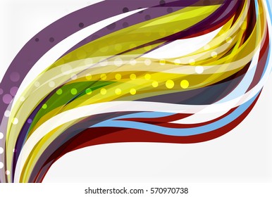 Fondo abstracto de las líneas de flujo geométrico vectorial. Fondo de plantilla de vector para diseño de flujo de trabajo, diagrama, opciones de número o diseño web