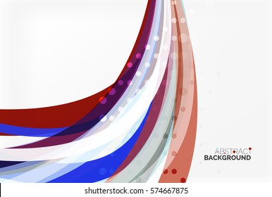Vector geometric flowing lines abstract background. Vector template background for workflow layout, diagram, number options or web design