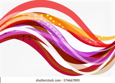 Vector geometric flowing lines abstract background. Vector template background for workflow layout, diagram, number options or web design