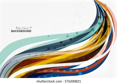 Fondo abstracto de las líneas de flujo geométrico vectorial. Fondo de plantilla de vector para diseño de flujo de trabajo, diagrama, opciones de número o diseño web