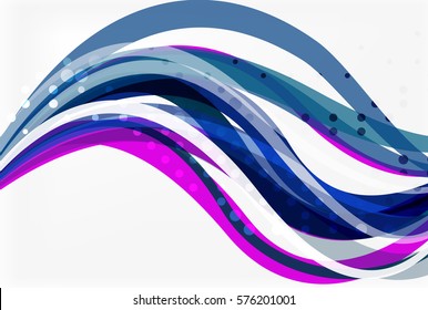 Vector geometric flowing lines abstract background. Vector template background for workflow layout, diagram, number options or web design