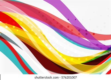 Vector geometric flowing lines abstract background. Vector template background for workflow layout, diagram, number options or web design