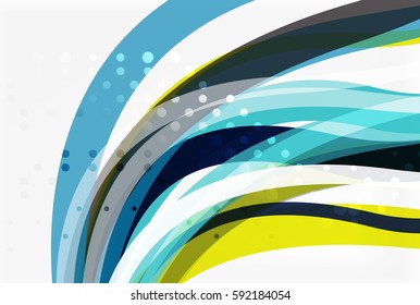 Vector geometric flowing lines abstract background. Vector template background for workflow layout, diagram, number options or web design