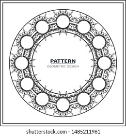 Vector geometric frame . Square vector abstract element for design.