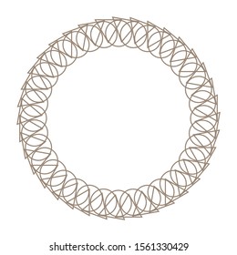 Vector geometric frames for decoration on a white background.