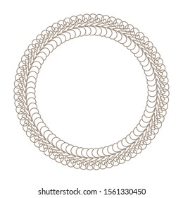 Vector geometric frames for decoration on a white background.