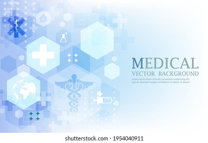  vector geometric futuristic hexagon .abstract medical blue wallpaper