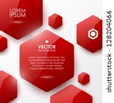 Vector geometric glossy background