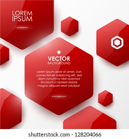 Vector geometric glossy background