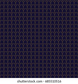 Vector geometric gold pattern. Seamless braided golden linear swatch. Vector.