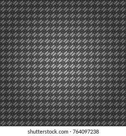 Vector geometric gray, black and white seamless background.