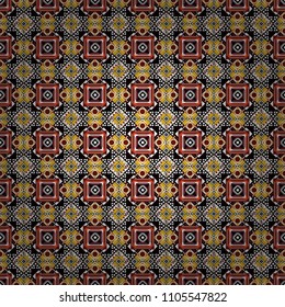 Vector geometric gray, blue and black seamless background.