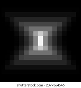 Vector geometric halftone background. Abstract low poly logo design. Monokchrome kaleidoscope pattern. 