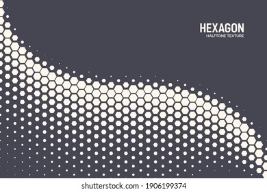 El semitono vectorial Geométrico Hexagon Formas Tecnología Oscilación Ola Resumen Fondo. Patrón Hexagonal Retro Simple. Fondo de escritorio técnico dinámico de estilo minimo de los años 80