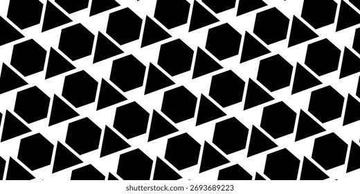 Vector Geometric Halftone Hexagon Shapes Technology Oscillation Wave Abstract Background. Hexagonal Retro Simple Pattern