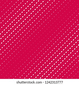 Vector geometric halftone pattern with fading rhombuses, diamond shapes. Abstract minimal red background with diagonal gradient transition effect. Repeat minimalist texture. Elegant festive design