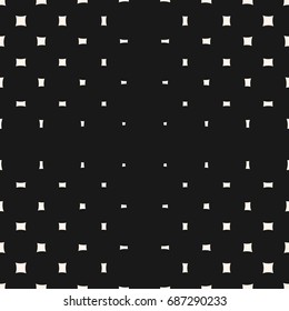 Vector geometric halftone pattern. Seamless texture with different sized rounded squares. Radial gradient transition effect. Minimalist abstract monochrome background. Dark design for decor, digital