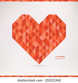 vector geometric heart 