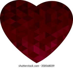 vector geometric heart