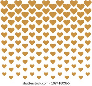 Vector Geometric Heart Background. Abstract cute pattern.