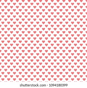 Vector Geometric Heart Background. Abstract cute seamless pattern.