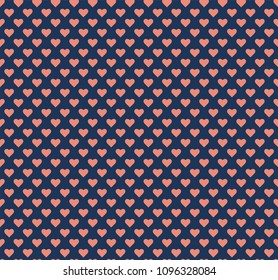 Vector Geometric Heart Background. Abstract cute seamless pattern.