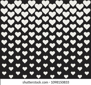 Vector Geometric Heart Background. Abstract cute pattern.