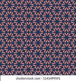 Vector Geometric Heart Background. Abstract cute seamless pattern.