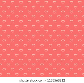 Vector Geometric Heart Background. Abstract cute seamless pattern.