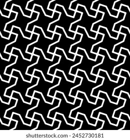 vector of geometric hound stooth repeating pattern. Vintage abstract geometrical seamless patterns.