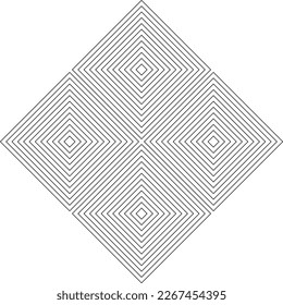 Vector geometric icon. Linear logo. Geometric rhombus thin line icon. label, linear concept isolated outline. Usable for Business and Branding Logos. Flat Vector Logo Design Template Element.