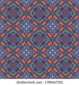 Ilustración geométrica vectorial. Usar este patrón de estilo en el diseño de alfombras, chales, almohadas, textiles.