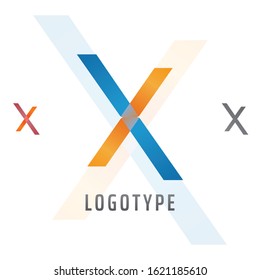 Vector Geometric, Isometric Typography, Letter X logo. Professional Business, Corporate Icon.
