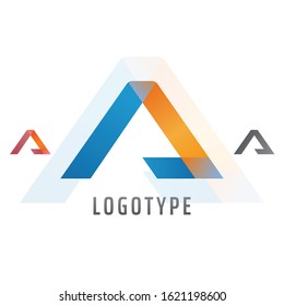 Vector Geometric, Isometric Typography, Letter logo. Professional Business, Corporate Icon.