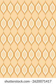 Vector Geometric Leaf Seamless Pattern. Abstract leaves texture.