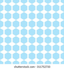 Vector geometric light blue seamless patterns. Abstract simple background