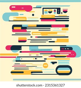 vector geometric lines background for banner wallpaper layouts