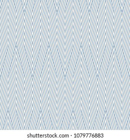 Vector geometric lines pattern. Abstract graphic striped ornament. Simple diagonal lines, stripes, zigzag shapes. Modern linear background. Blue and beige colors. Stylish modern creative repeat design