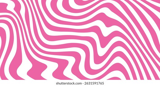 Vector geometric lines pattern. Abstract illustration waves marbling background, pink, purple, and black wallpaper graphic design.Wavy Swirl Seamless Pattern Groovy Background, Wallpaper, Print, fab