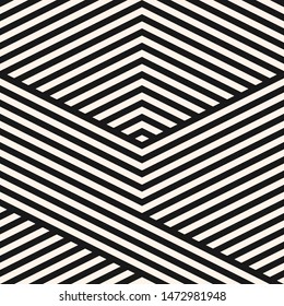 Vector Geometric Lines Pattern Simple Monochrome Stock Vector (Royalty ...