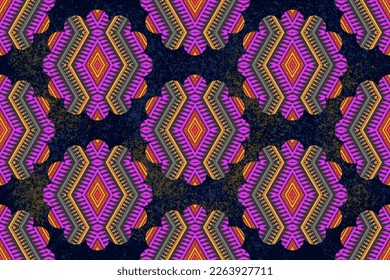 Vector geometric lines seamless pattern. Modern texture with squares, rhombuses, stripes, chevron, embroidery ethnic, Simple abstract geometry.