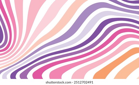 Patrón de rayas de líneas geométricas de Vector. Fondo de mármol de las ondas de Ilustración vectorial, Diseño gráfico de Fondo de pantalla rosa. Patrón ondulado sin fisuras.