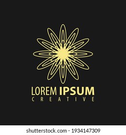 Vector geometric logo design. Abstract logo template. Line graphics monogram. Vector illustration.
