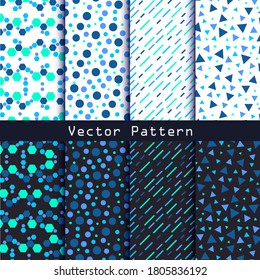 Geometrischer Vektorstil. Modedesign-Muster für Hipster