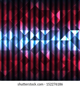 Vector geometric metallic background, shiny texture, red tint