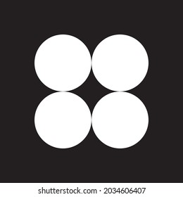 Afiche de arte minimalista geométrico vectorial con una forma geométrica simple.